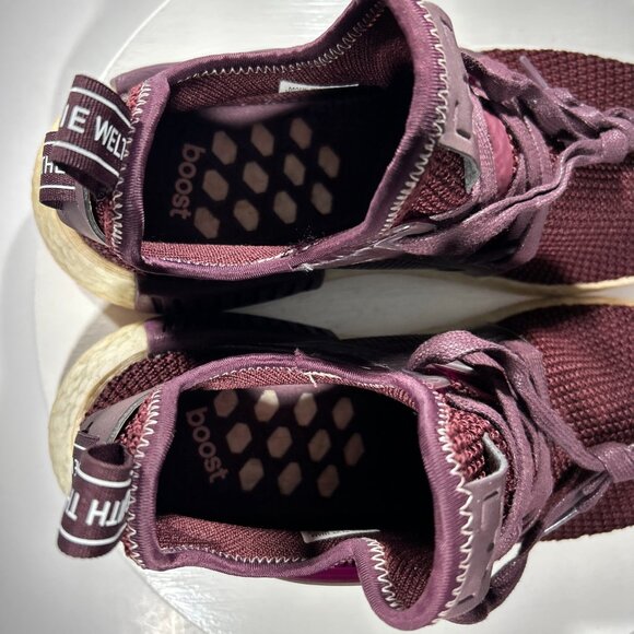 Adidas NMD XR1 Womens Size 8 Running Shoes Knit Sneakers Burgundy Red Boost Walk - Picture 10 of 13